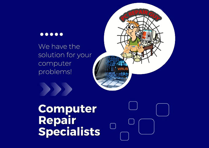 Technician performing computer repair in Harrison MI